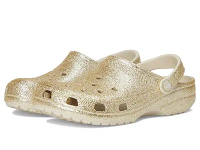 Crocs Classic Glitter Clogs Clog Shoes Chunky Sandstone :