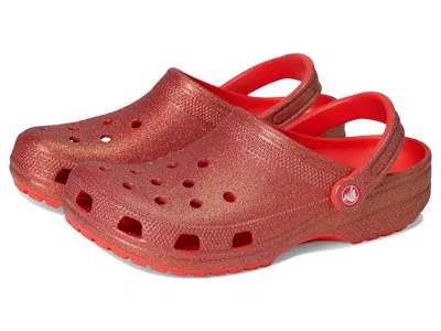 Crocs Classic Glitter Clogs Clog Shoes Starfish : In Orange