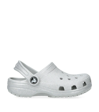 Crocs Kids' Classic Glitter Clogs In Atmosphere