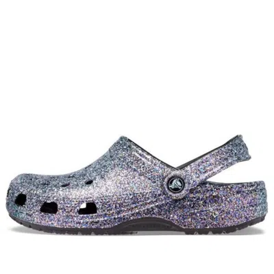 Crocs Classic Glitter Clog In Black/multi