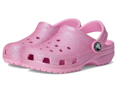 Crocs Classic Glitter Clogs (toddler) Kid's Shoes Pink Tweed Glitter : 5 Toddler M, Synthetic