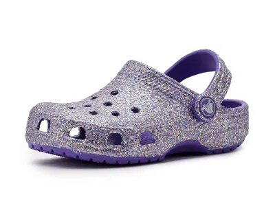 Crocs Classic Glitter Clogs (toddler) Kid's Shoes Purple : 7 Toddler M, Synthetic
