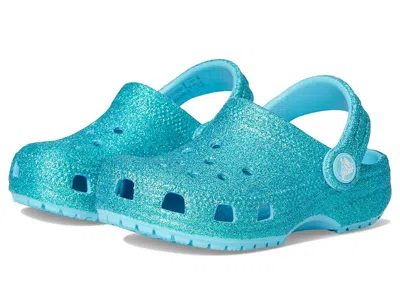 Crocs Classic Glitter Clogs (toddler) Kid's Shoes Tinted Glass : 6 Toddler M, Synthetic In Multi