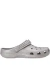 Crocs Classic Glitter U Clogs In Silver