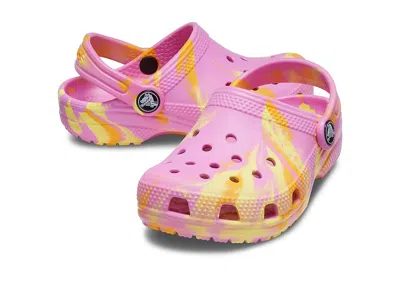 Crocs Classic Graphic Clog Kids Shoes Taffy Pink/multi : 10 Toddler M, Synthetic
