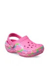 Crocs Classic Heart Lights Clogs In Pink