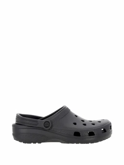 Crocs Classic Heart-perforated Mules In Blue