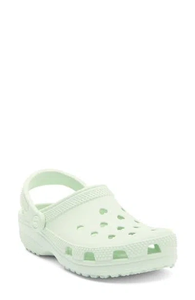 Crocs Classic Hearts Cutout Clog In Green