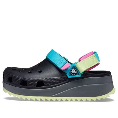 Crocs Classic Hiker Clog 'black Blue Yellow'