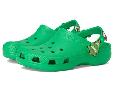 Crocs Classic Holiday Lights Clogs (little Kid/big Kid) Kids Shoes Grass Green : 12 Little Kid M, Syntheti