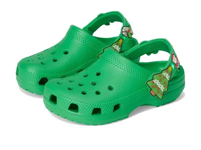 Crocs Classic Holiday Lights Clogs (toddler) Kids Shoes Grass Green : 5 Toddler M, Eva