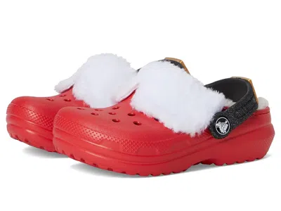 Crocs Classic Holiday Lined Clogs (toddler) Kids Shoes Varsity Red/multi : 9 Toddler M, Eva