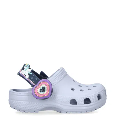 Crocs Kids' Classic Imagination Lights Backstrap Clogs In Purple