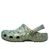 Crocs Classic Iridescent Geometric Clog In Green