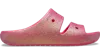 Crocs Classic Iridescent Glitter Sandal 2.0 In Dragon Fruit