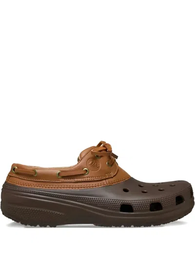 Crocs Classic Islander Boat "coffee Cognac" Clogs In Brown