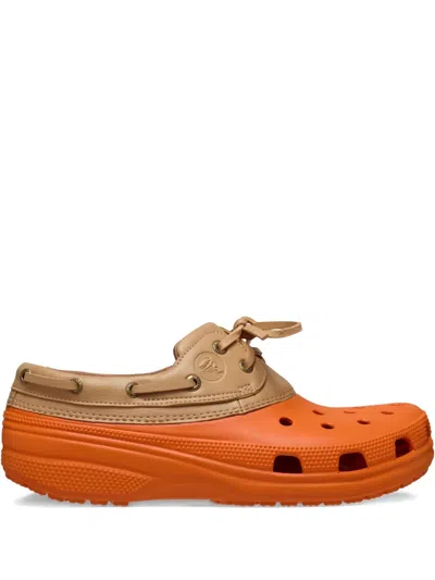 Crocs Classic Islander Boat "koi Fish Tan" Clogs In Orange