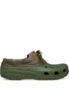Crocs Band Full Force Thick Sole Sandals Unisex Blue White In Green