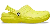 Crocs Classic Lined Clog In Cyber Yellow