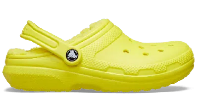 Crocs Classic Lined Clog In Cyber Yellow