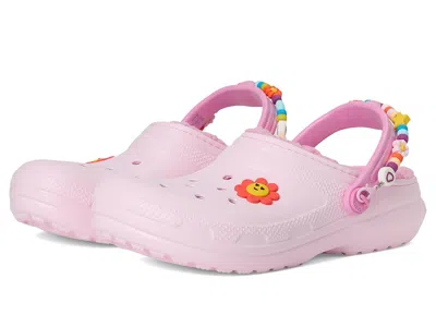 Crocs Classic Lined Clog (little Kid/big Kid) Kid's Shoes Pink Milk : 3 Little Kid M, Synthetic
