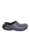 Crocs Classic Lined Clog Sandals In Black In Black