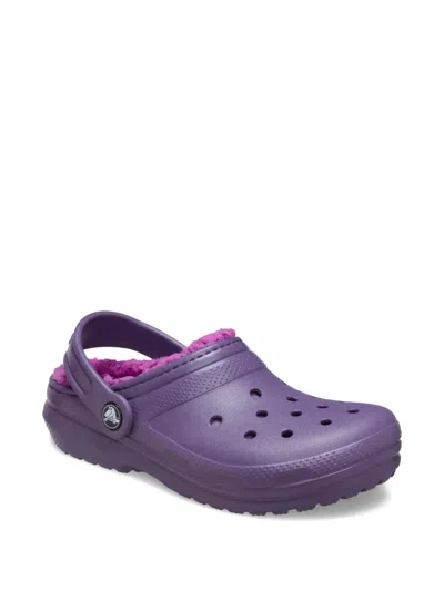 Crocs Kids' Classic Lined Clog Sandals In Purple
