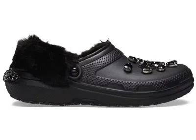 Pre-owned Crocs Classic Lined Clog Simone Rocha Sneakers In Black