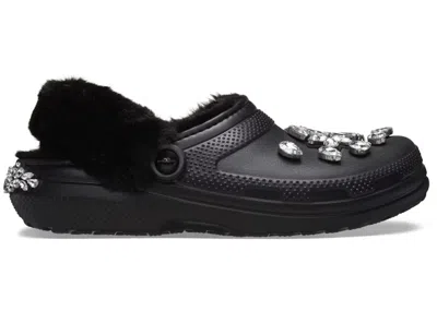 Pre-owned Crocs Classic Lined Clog Simone Rocha Sneakers In Black