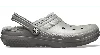 Crocs Classic Lined Clog In Slate Grey/smoke