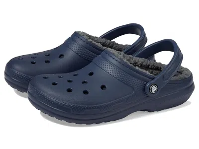 Crocs Classic Lined Clogs Clog Shoes Navy/charcoal :