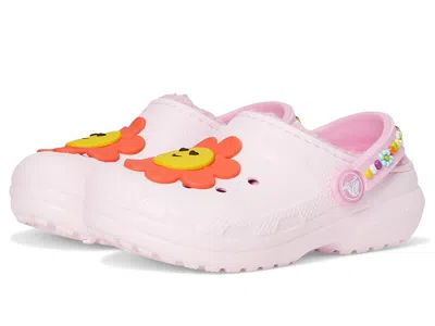 Crocs Classic Lined Clogs (toddler) Kids Shoes Pink Milk/daisy : 10 Toddler M, Eva