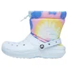Crocs Classic Lined Neo Puff Boots 'tie Dye Mineral Blue'