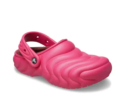 Crocs Classic Lined Overpuff Clog Scarlet (do Not Use) In Pink