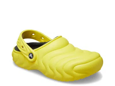 Crocs Classic Lined Overpuff Clog In Yellow