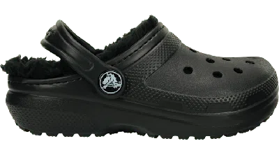 Crocs Classic Lined Sabots Enfants Black / Black 30 In Black/black