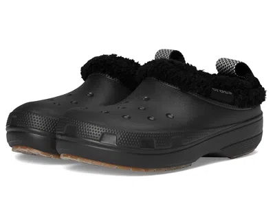 Crocs Classic Lined Shorty Clog Shoes Black :