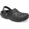 Crocs Perforated Toe Sandals In Black/black