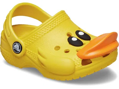 Crocs Classic Littles Clogs (infant) Kids Shoes Sunflower : 2-3 Infant M In Multi