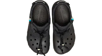 Crocs Classic Luxe Boat Shoe In Black