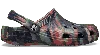 Crocs Classic Marbled Clog In Black Sand/multi