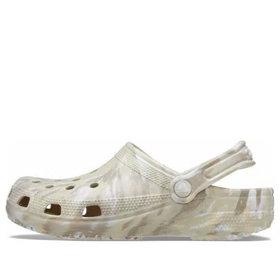 CROCS CROCS CLASSIC MARBLED CLOG 'BONE & MULTI'