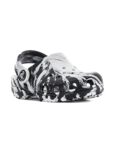 Crocs Kids' Classic Marbled Clog Td "black" Clogs In Multi