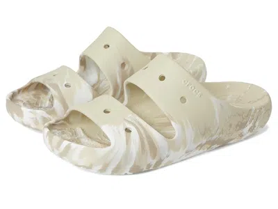 Crocs Classic Marbled Sandals Wedge Shoes Bone/multi :