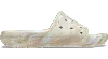 Crocs Classic Marbled Slide In Bone/multi