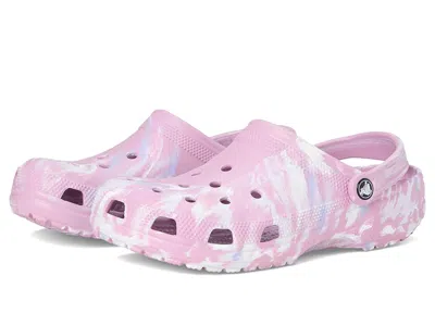 Crocs Classic Marbled Tie-dye Clog Clog Shoes Hydrangea/multi :