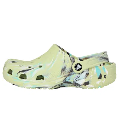 Crocs Classic Marbled Tie-dye Clogs (toddler) Kids Shoes Frothy Green/multi : 7 Toddler M, Synthetic