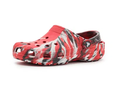 Crocs Classic Marbled Tie-dye Clog (little Kid/big Kid) Kids Shoes Flame/multi : 1 Little Kid M, Synthetic