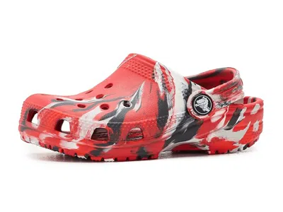 Crocs Classic Marbled Tie-dye Clogs (toddler) Kids Shoes Flame/multi : 9 Toddler M