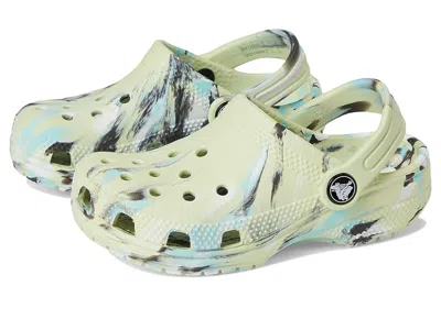 Crocs Classic Marbled Tie-dye Clogs (toddler) Kids Shoes Frothy Green/multi : 7 Toddler M, Synthetic